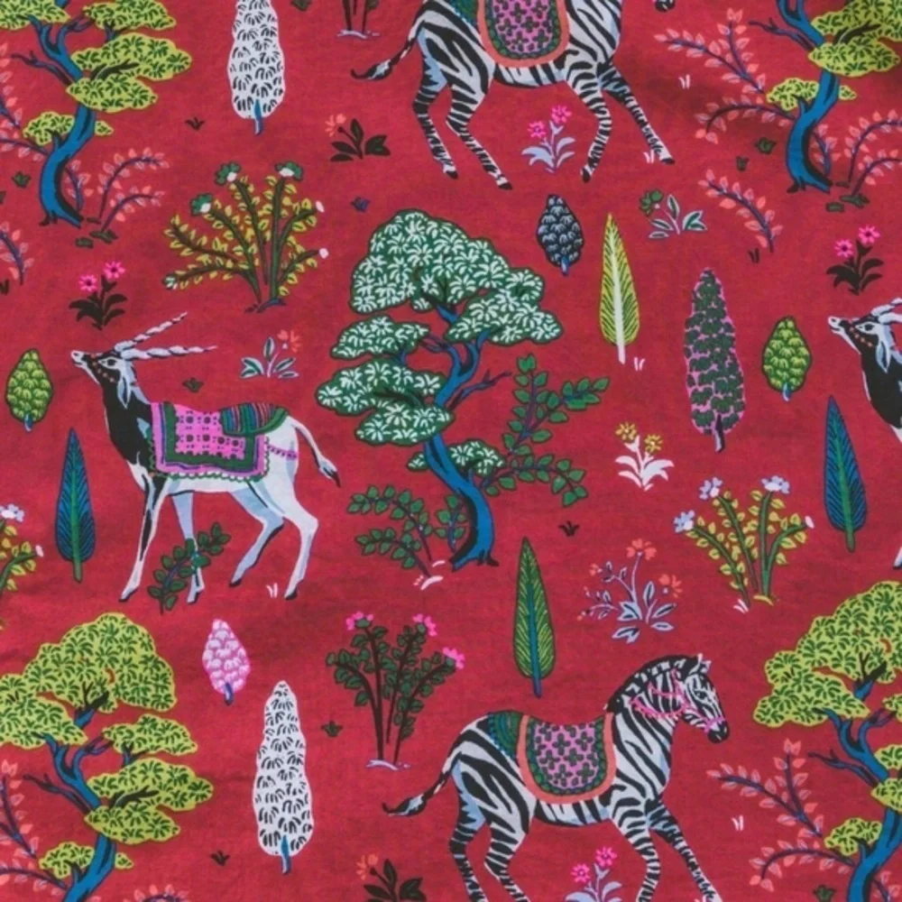 NWT Anthropologie Printfresh Antelope's Forest Robe SM/M